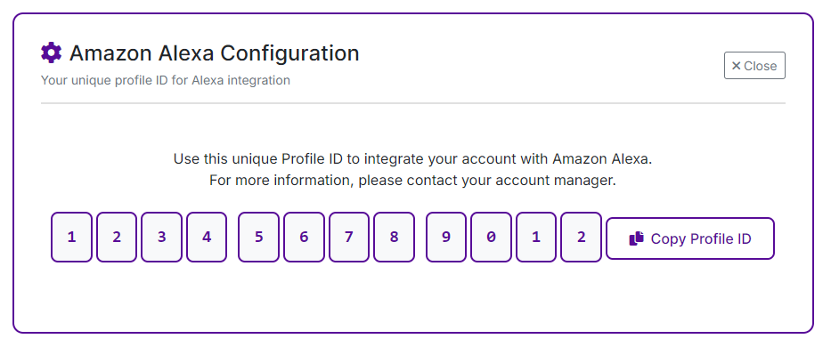 Brandi Music unique Profile ID example
